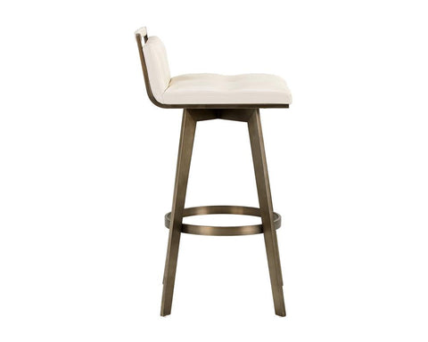 Arizona Timeless Minimalist Art Deco Low Back Bar Stool