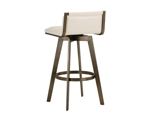 Arizona Timeless Minimalist Art Deco Low Back Bar Stool