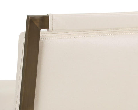 Arizona Timeless Minimalist Art Deco Low Back Bar Stool