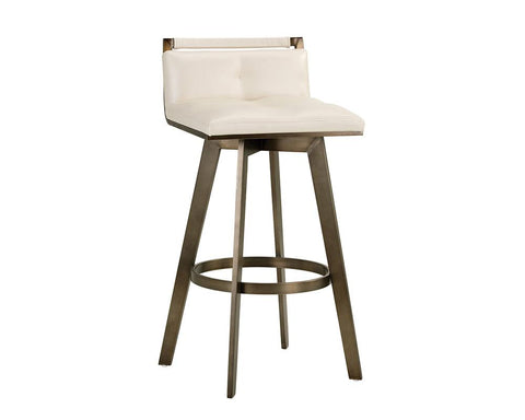 Arizona Timeless Minimalist Art Deco Low Back Bar Stool