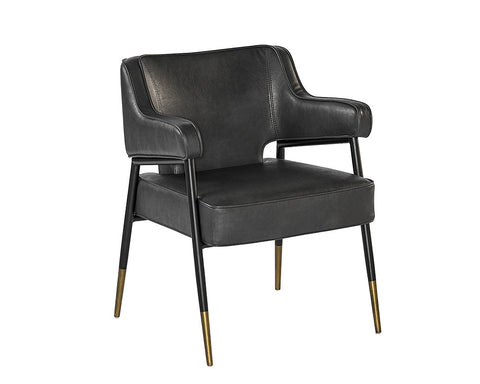 Timeless Minimalist Parsons Dining Armchair with Piping