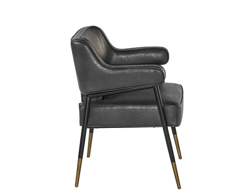 Timeless Minimalist Parsons Dining Armchair with Piping