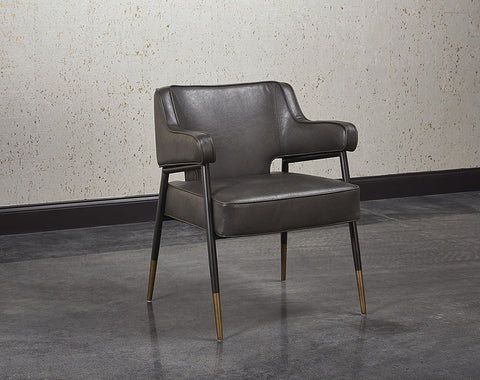 Timeless Minimalist Parsons Dining Armchair with Piping