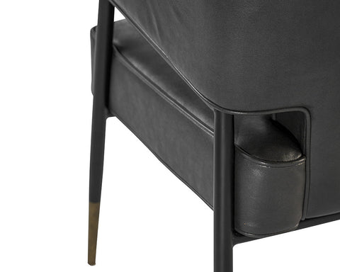 Timeless Minimalist Parsons Dining Armchair with Piping
