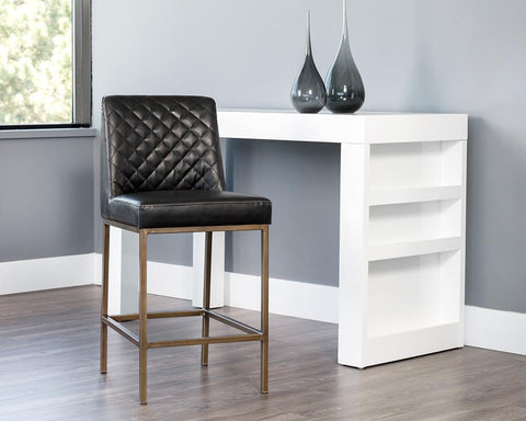 Timeless Minimalist Parsons Upholstered Counter Stool