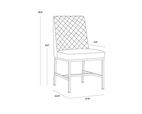 Timeless Minimalist Parsons Quilted Upholstered Dining Side Chair