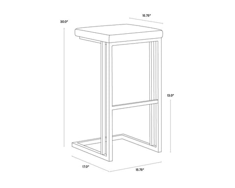 Boone Industrial Creative Cantilever Bar Stool