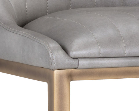 Industrial Creative Urban Faux Leather Slat Bar Stool