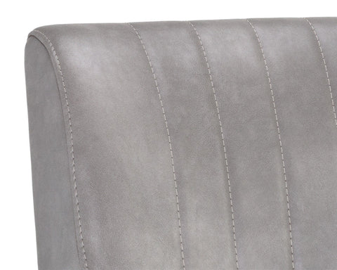 Industrial Creative Urban Faux Leather Slat Bar Stool