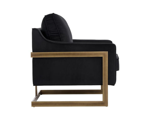 Timeless Minimalist Cantilever Chair with Piping Contemporary Armchair
