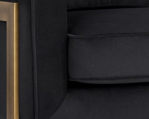 Timeless Minimalist Cantilever Chair with Piping Contemporary Armchair