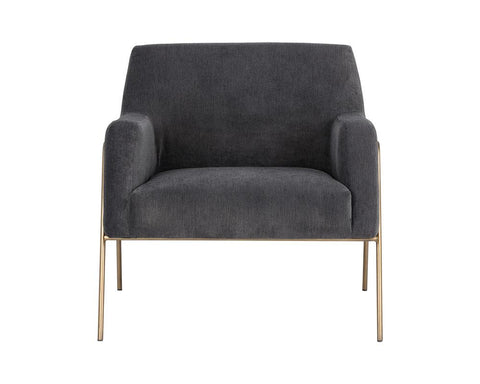 Timeless Minimalist Modern Upholstered Armchair with Track Arms