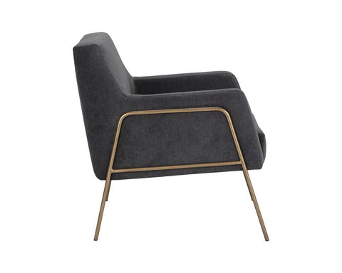Timeless Minimalist Modern Upholstered Armchair with Track Arms