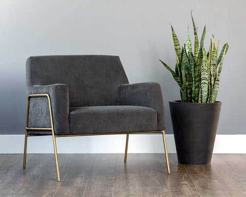 Timeless Minimalist Modern Upholstered Armchair with Track Arms