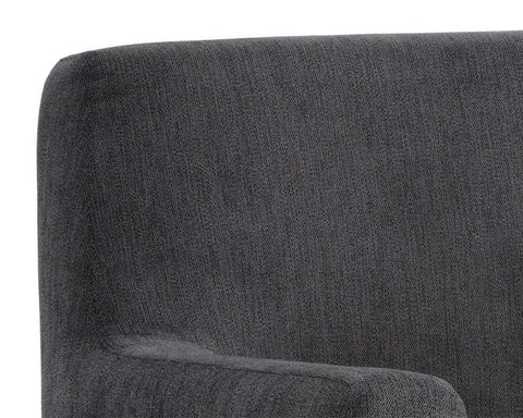 Timeless Minimalist Modern Upholstered Armchair with Track Arms