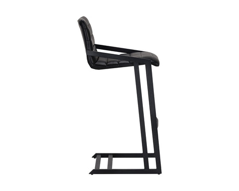 Industrial Creative Cantilever Chair Upholstered Bar Stool