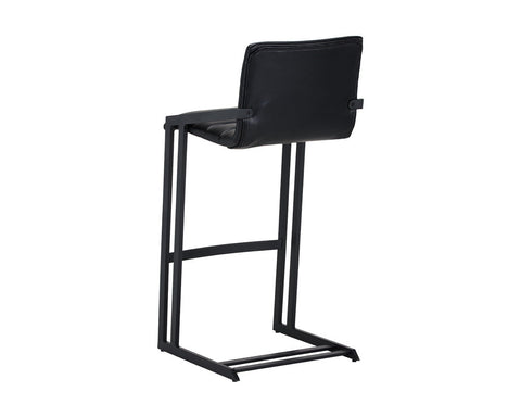Industrial Creative Cantilever Chair Upholstered Bar Stool
