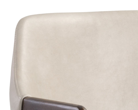 Timeless Minimalist Mid Century Dining Armchair with Barrel Back