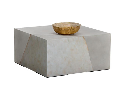 Sunpan Industrial Creative Square Drum Coffee Table