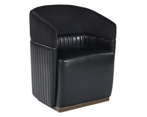 Industrial Creative Barrel Lounge Chair with Plinth Base