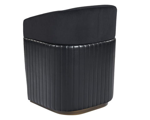 Industrial Creative Barrel Lounge Chair with Plinth Base