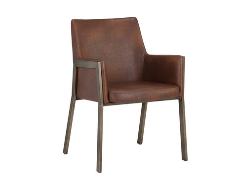 Timeless Minimalist Modern Upholstered Dining Armchair