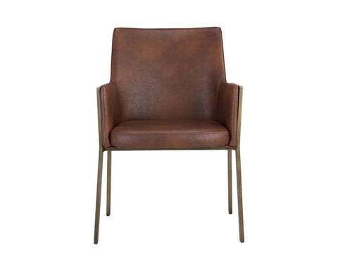 Timeless Minimalist Modern Upholstered Dining Armchair