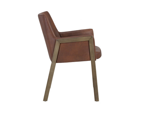 Timeless Minimalist Modern Upholstered Dining Armchair