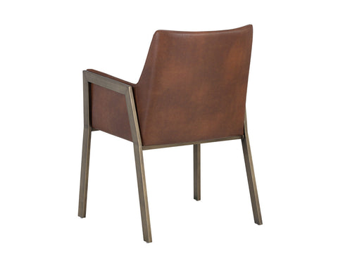 Timeless Minimalist Modern Upholstered Dining Armchair