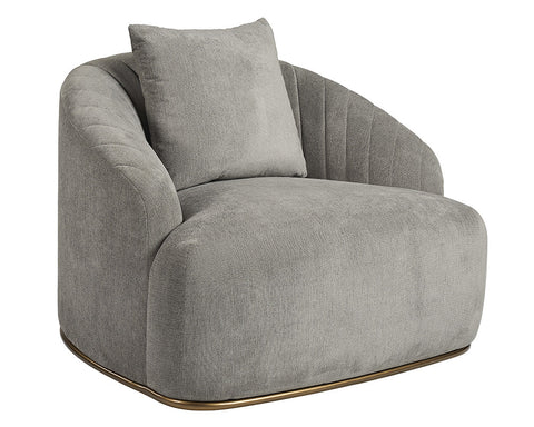 Timeless Minimalist Barrel Upholstered Armchair