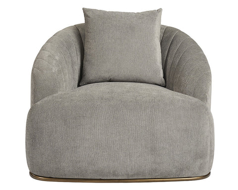 Timeless Minimalist Barrel Upholstered Armchair