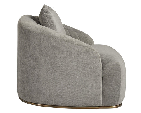 Timeless Minimalist Barrel Upholstered Armchair