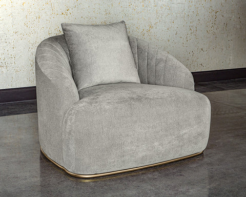 Timeless Minimalist Barrel Upholstered Armchair