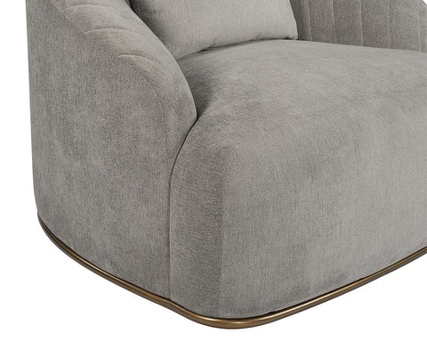 Timeless Minimalist Barrel Upholstered Armchair