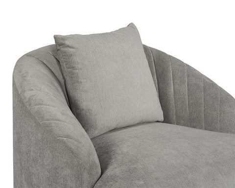 Timeless Minimalist Barrel Upholstered Armchair