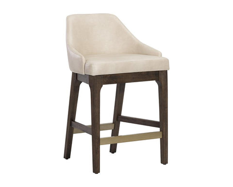Timeless Minimalist Parsons Upholstered Mid Century Counter Stool