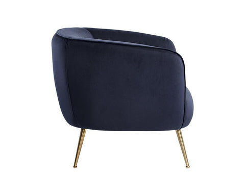 Timeless Minimalist Modern Upholstered Barrel Lounge Chair