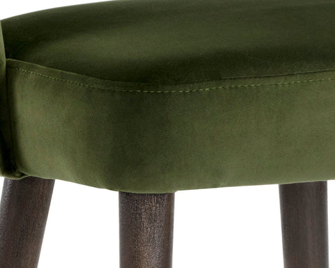 Timeless Minimalist Mid Century Barrel Upholstered Counter Stool
