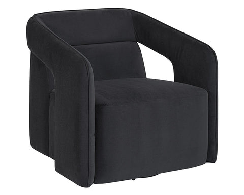 Timeless Minimalist Modern Upholstered Barrel Lounge Chair