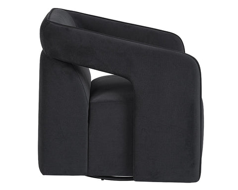 Timeless Minimalist Modern Upholstered Barrel Lounge Chair