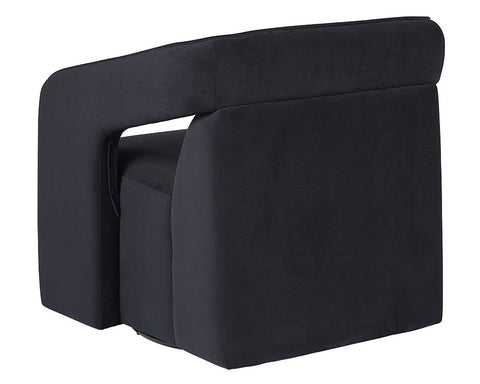 Timeless Minimalist Modern Upholstered Barrel Lounge Chair