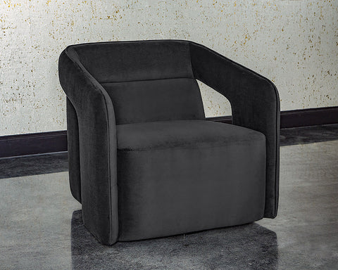 Timeless Minimalist Modern Upholstered Barrel Lounge Chair
