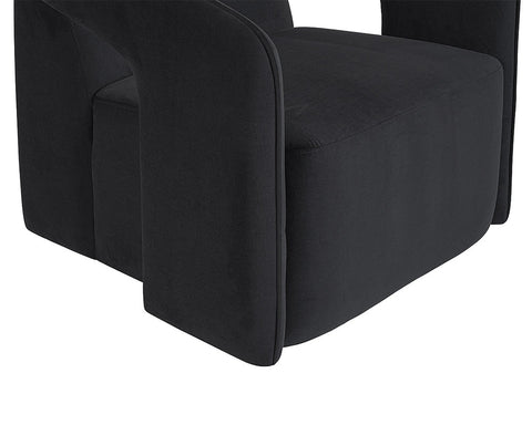 Timeless Minimalist Modern Upholstered Barrel Lounge Chair