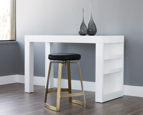 Timeless Minimalist Modern Upholstered Counter Stool