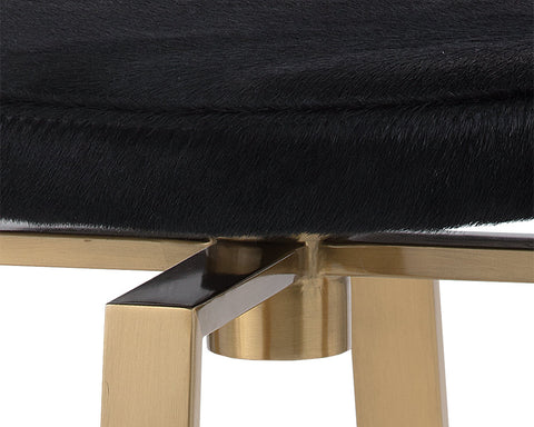 Timeless Minimalist Modern Upholstered Counter Stool
