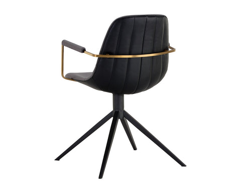 Industrial Creative Parsons Armchair with Track Arms and Sled Foot