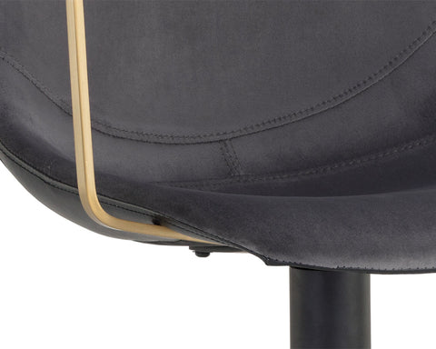 Industrial Creative Parsons Armchair with Track Arms and Sled Foot