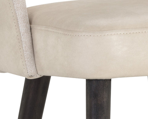 Artful Traditionalist Barrel Upholstered Counter Stool