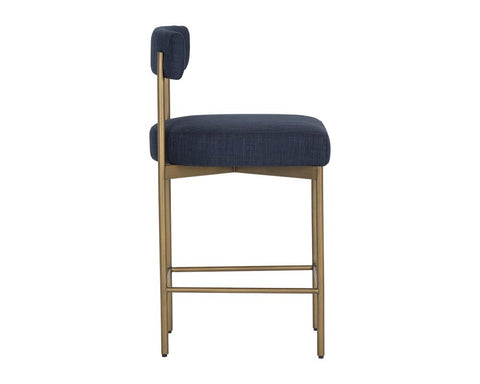 Timeless Minimalist Mid Century Upholstered Counter Stool