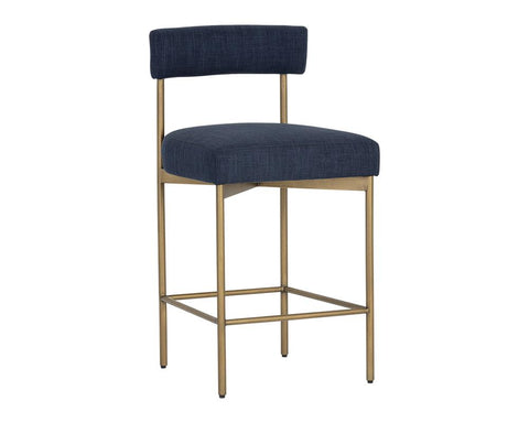 Timeless Minimalist Mid Century Upholstered Counter Stool